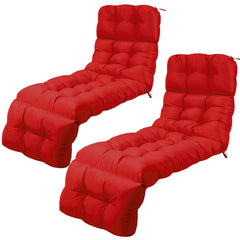 DoubleFill front view brick red cushion showing full-length coverage and inviting finish