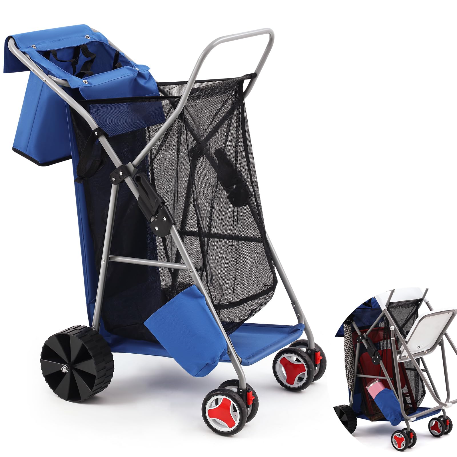 DoubleFill front view fully loaded shows roomy storage and easy transport