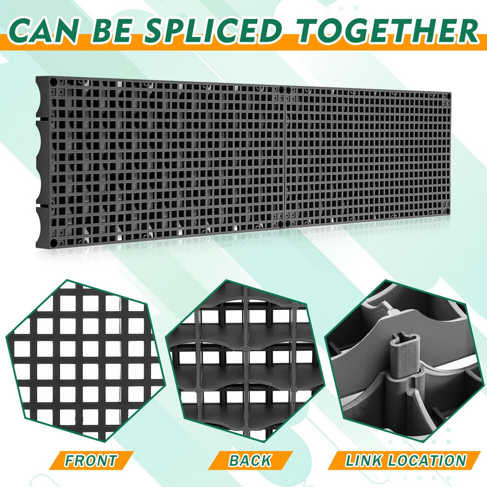 DoubleFill grate supporting decorative rock and preventing sagging