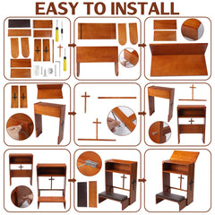 DoubleFill drawer open displaying storage space for Bibles and prayer items for tidy organization