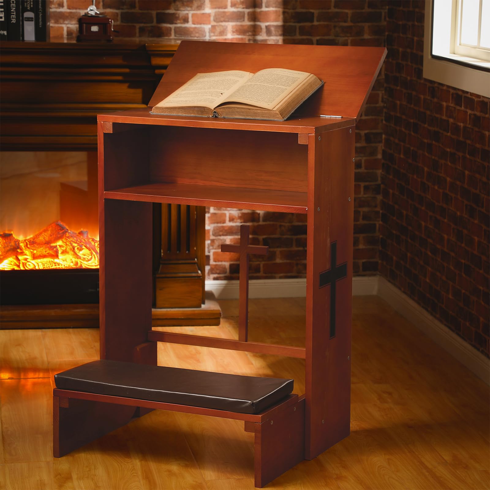 DoubleFill kneeler in a quiet room setting illustrating elegant chapel-style decor and focus