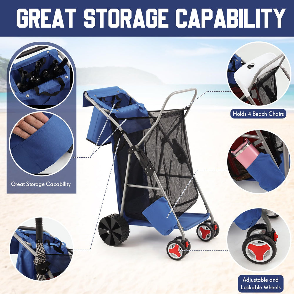 DoubleFill lifestyle beach family setup reduces trips and eases gear movement