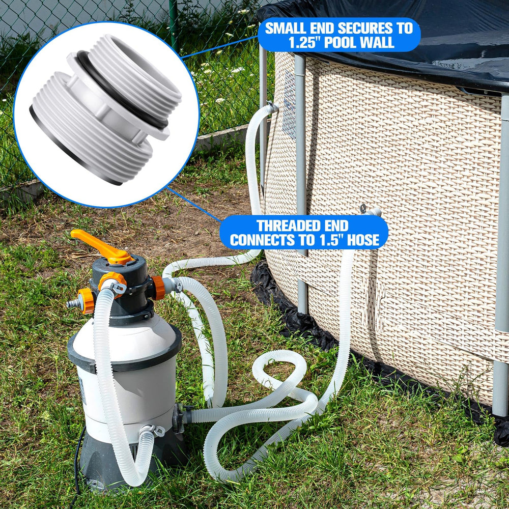 DoubleFill kit laid out including three adapters and O-rings showing ready-to-use benefit