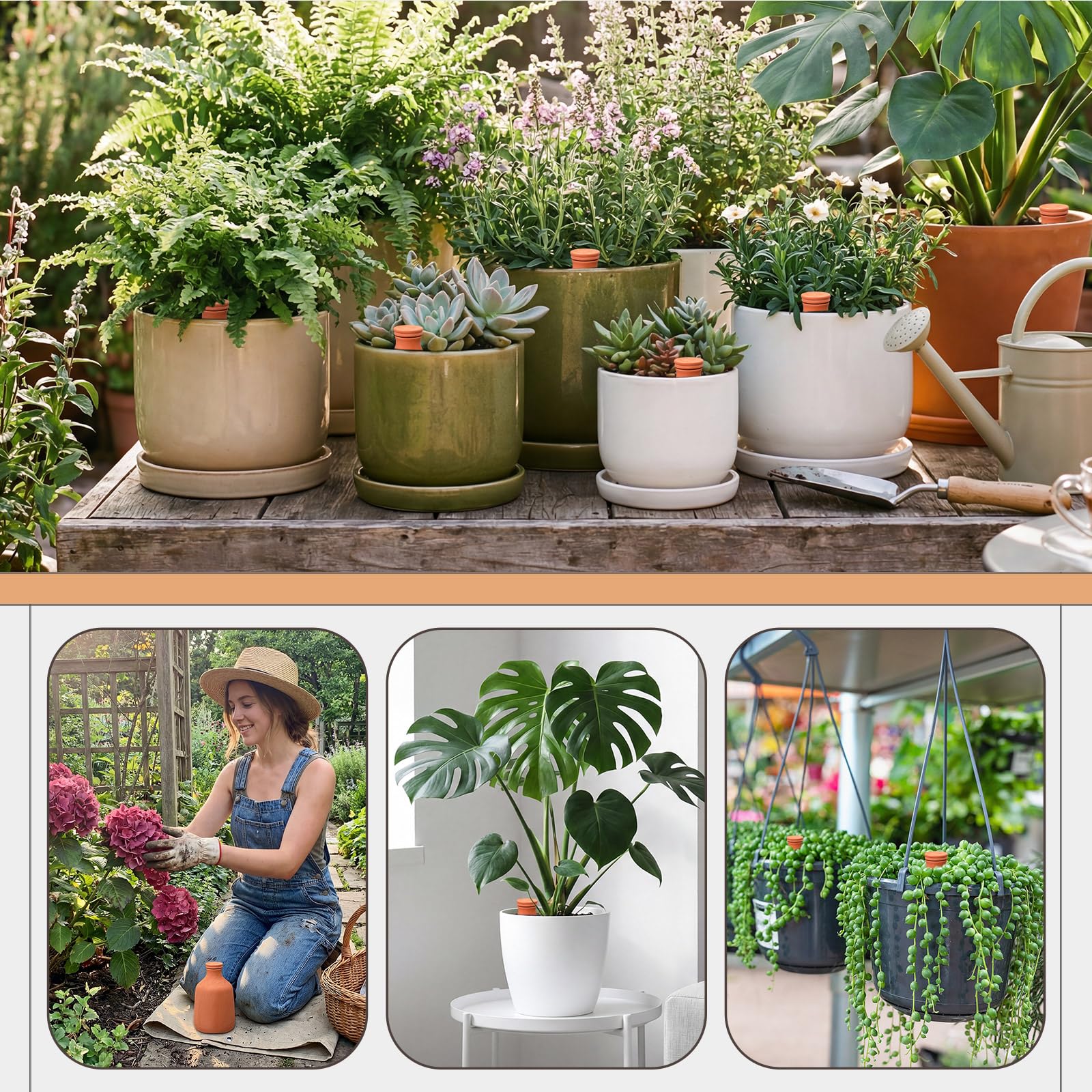 DoubleFill olla held next to hand showing scale and capacity for larger pots