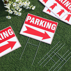 DoubleFill red arrow detail on corrugated plastic for clear visibility