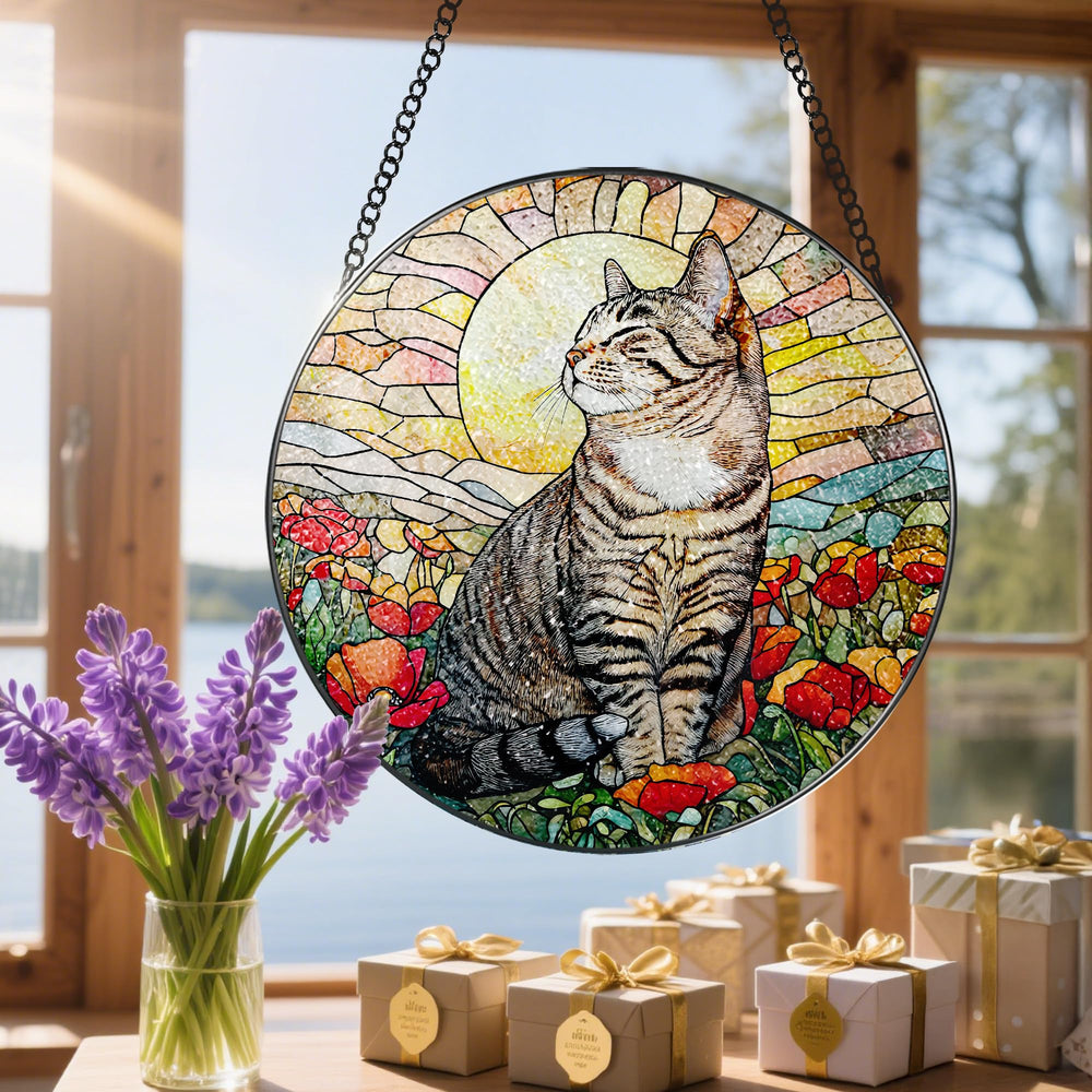 DOUHASU boxed packaging with pearl cotton protecting the suncatcher