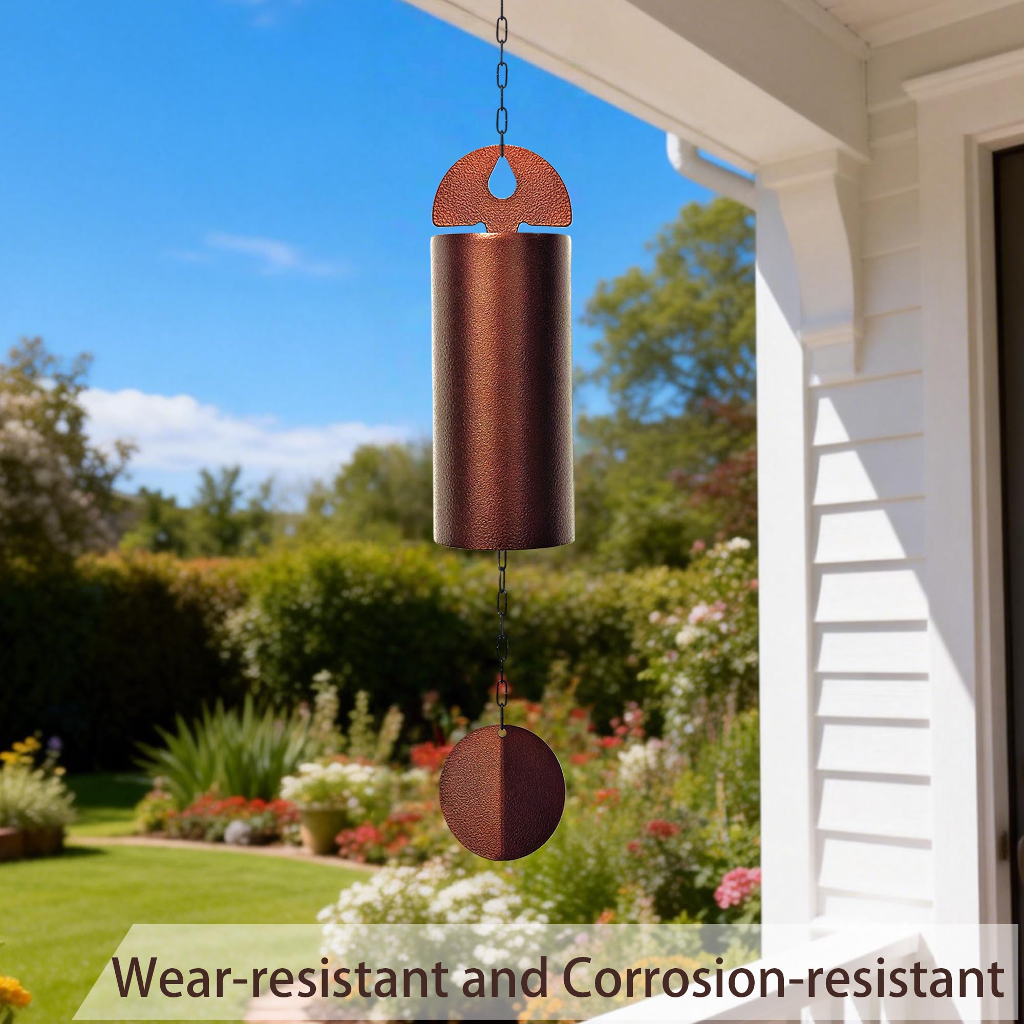 DOVENBROOK close-up of metal tube texture highlighting durable weather-resistant finish