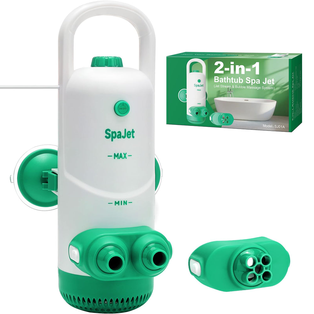 DOWENTO front view showing compact tub jet and controls for easy spa setup