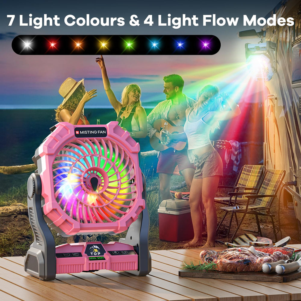 DOWILLDO RGB lantern displaying colorful lighting modes to set atmosphere