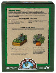 Down To Earth close-up of fine blood meal texture improving soil contact