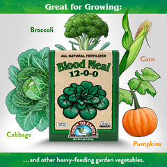 Down To Earth spreader applying fertilizer for fast green foliage
