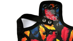 DOWN UNDER OUTDOORS strap and copper snap detail showing secure fastening and adjustable fit benefit