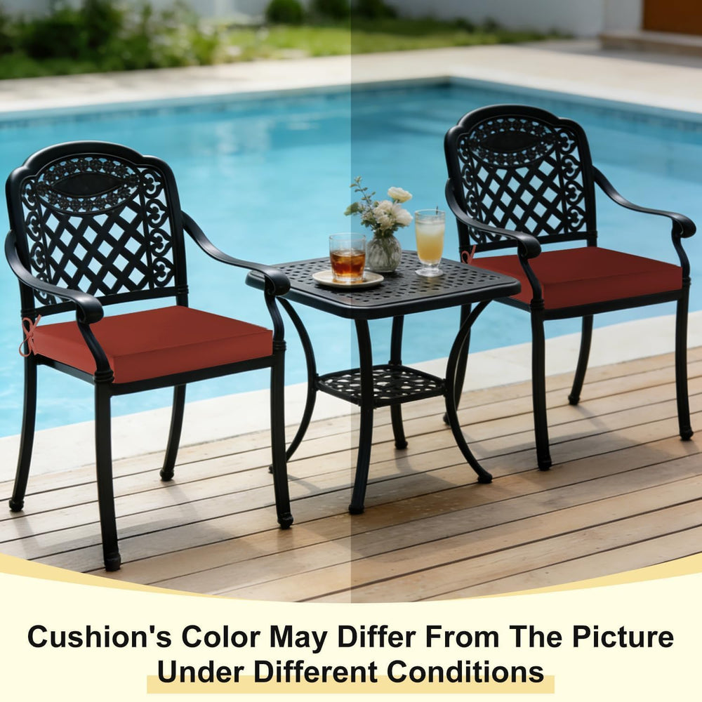downluxe cojines en ambiente de patio mostrando color vibrante y estilo