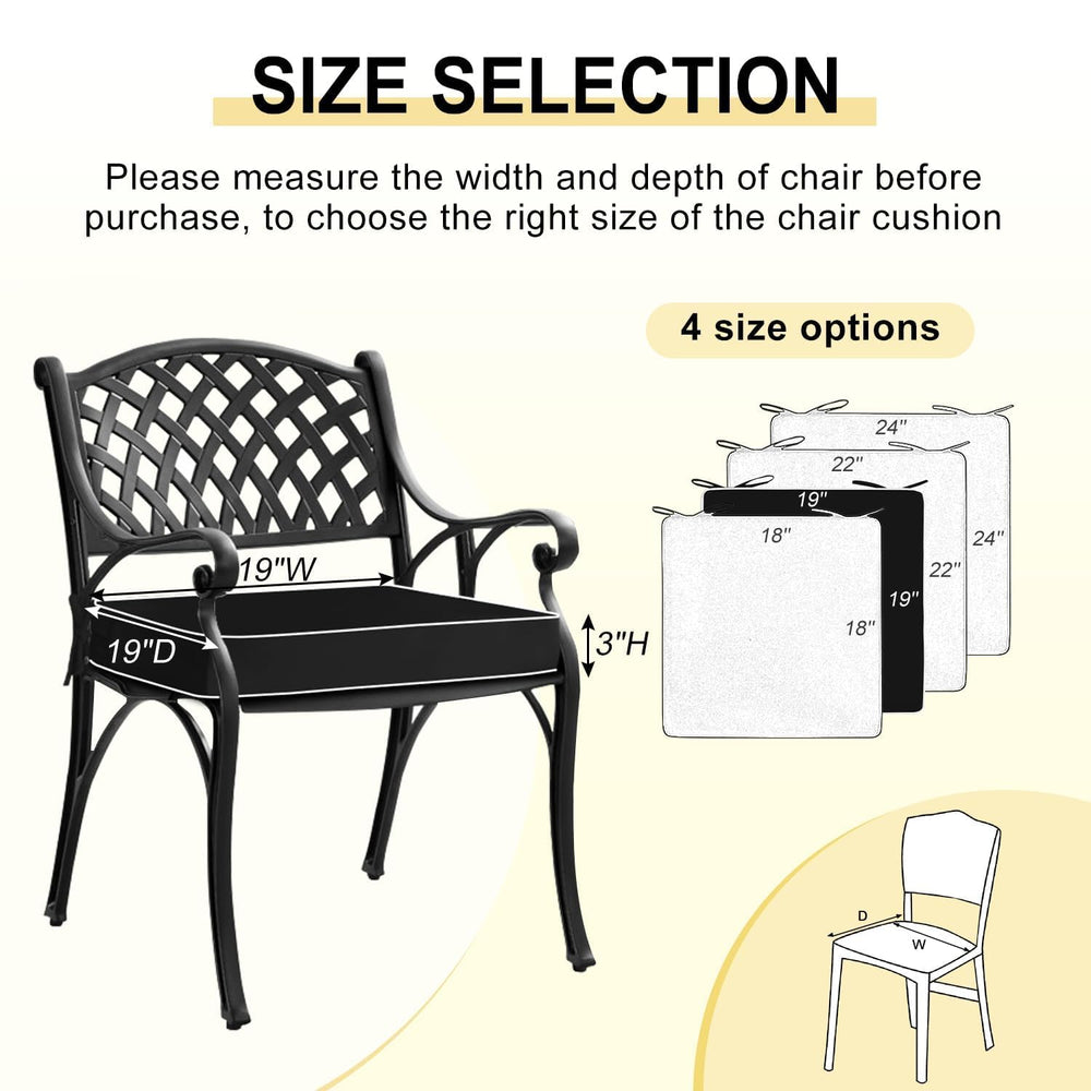 downluxe installed on patio chairs demonstrating fit and everyday use