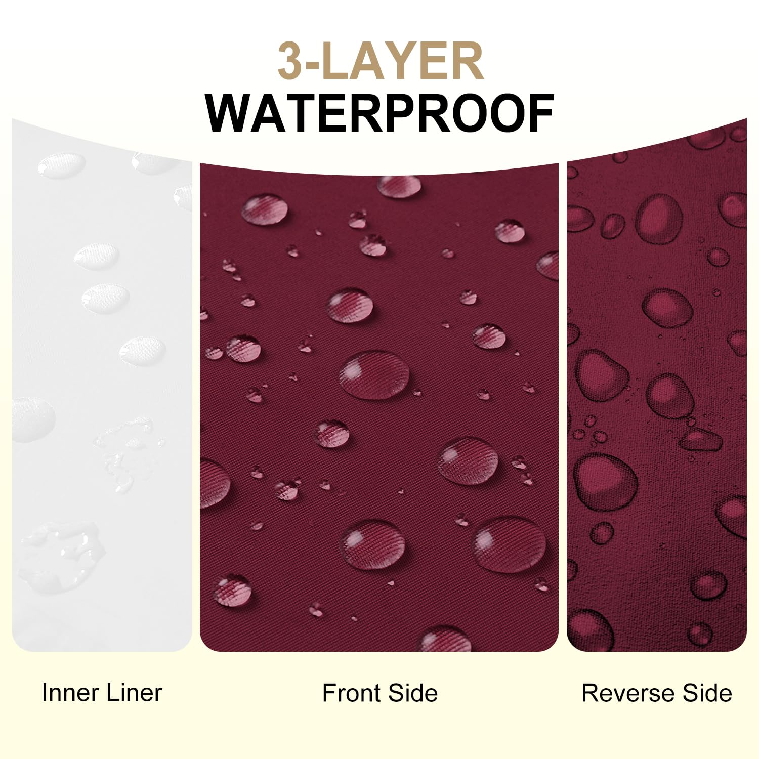 downluxe oxford fabric texture close-up highlighting water resistance