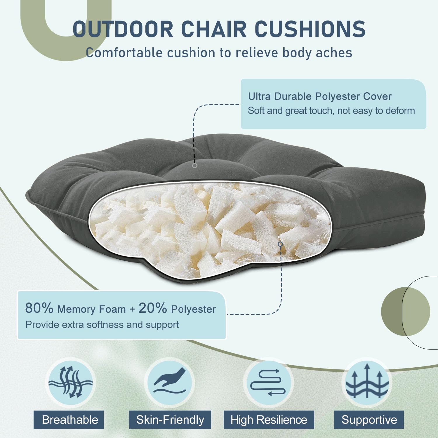 downluxe close-up of tufted surface highlighting durable fabric and breathable design
