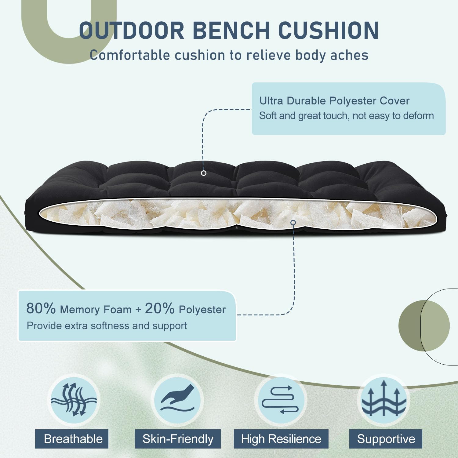 downluxe close-up of tufting detail highlighting secure non-slip construction