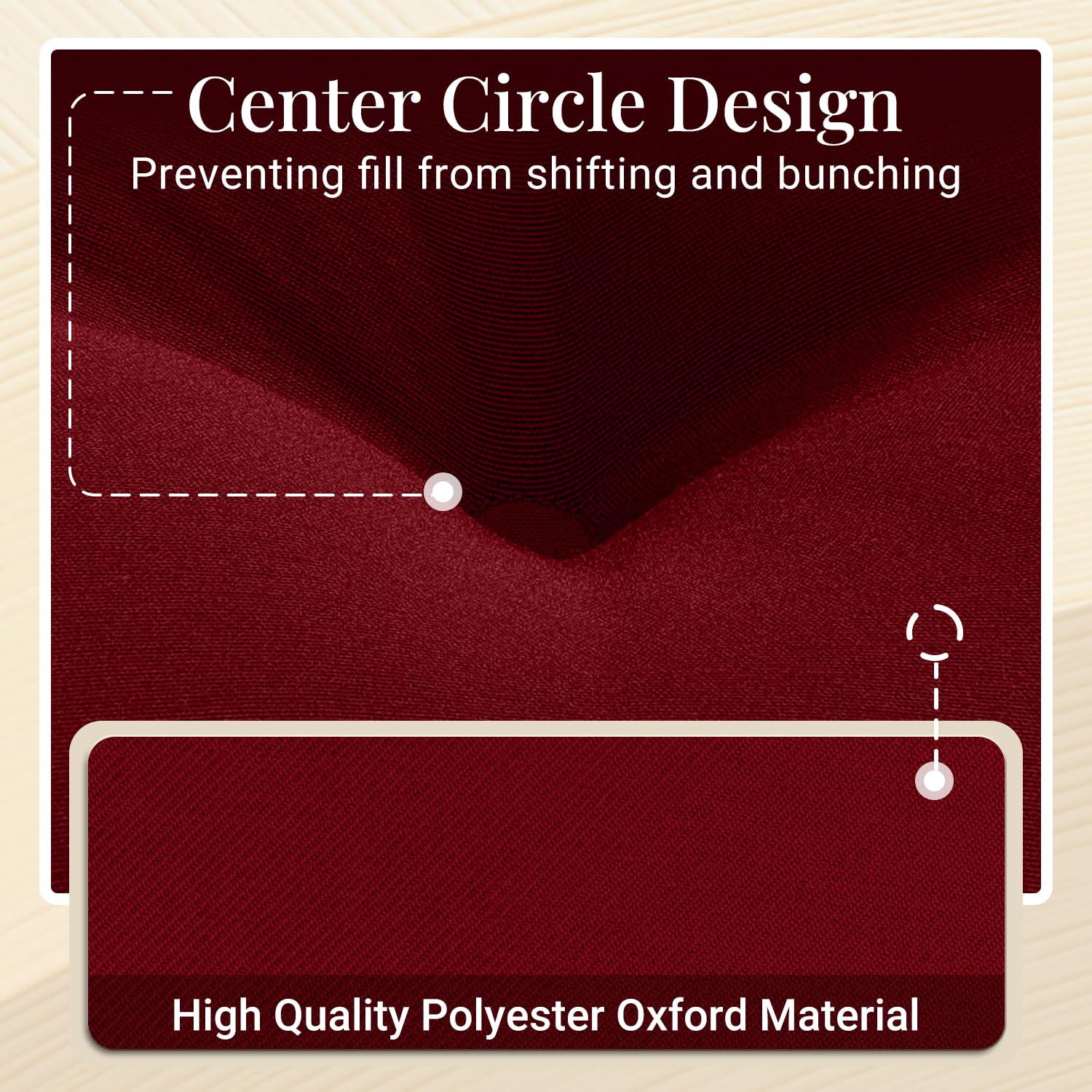 downluxe oxford fabric texture close-up showing water-resistant durability