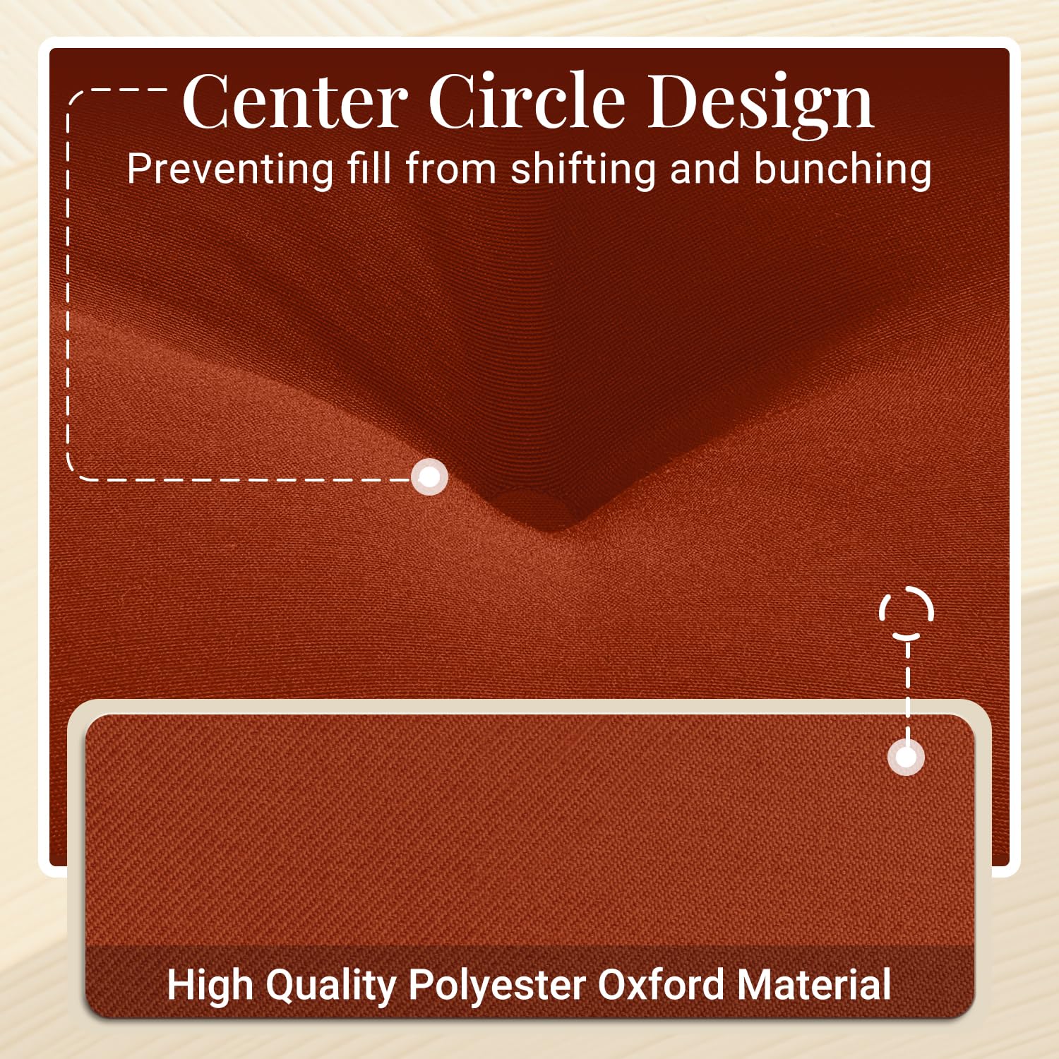 downluxe oxford fabric texture close-up highlighting water-resistant surface and easy cleaning