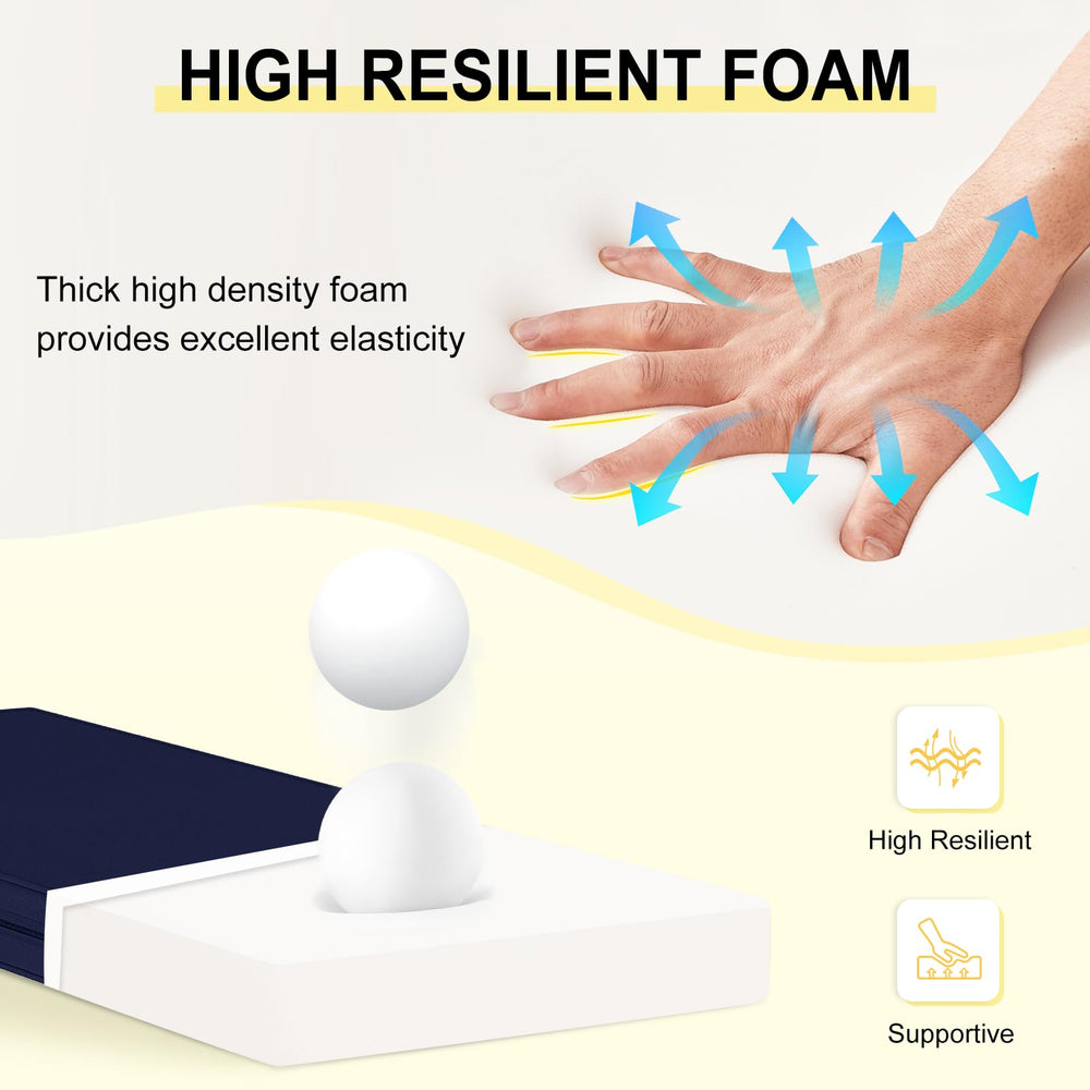 downluxe foam core expanded after unpacking demonstrating supportive loft