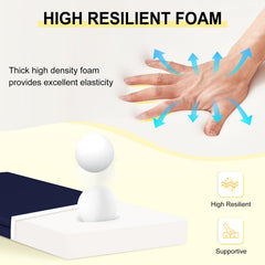 downluxe foam core expanded after unpacking demonstrating supportive loft