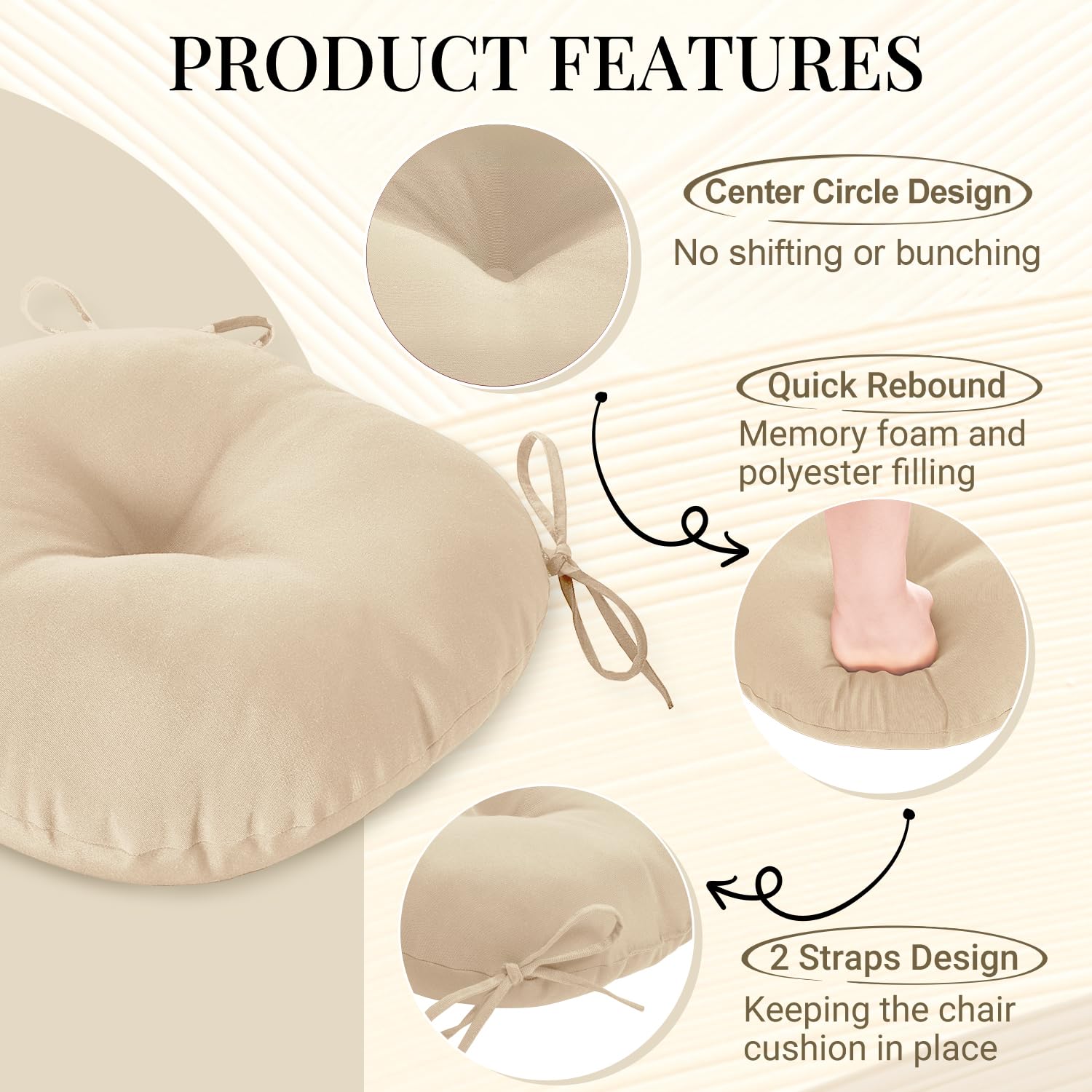 downluxe foam cross-section showing memory foam blend, provides supportive comfort