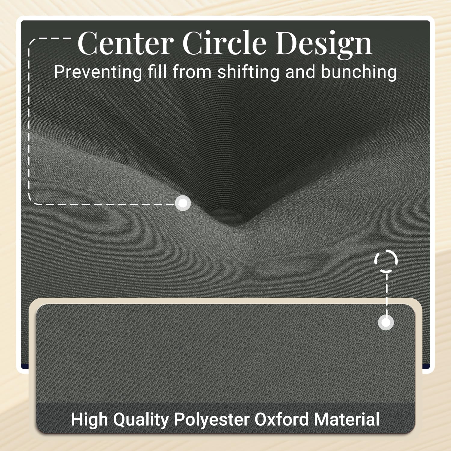 downluxe foam cutaway revealing memory foam core for supportive comfort