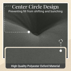 downluxe foam cutaway revealing memory foam core for supportive comfort