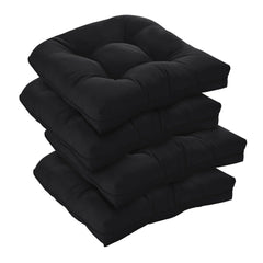 downluxe front packaging view showing set of four cushions and clear sizing info for easy purchase