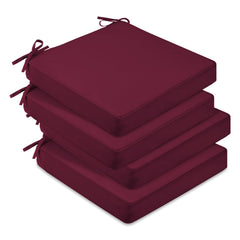 downluxe front packaging burgundy cushions showing set of four and benefits