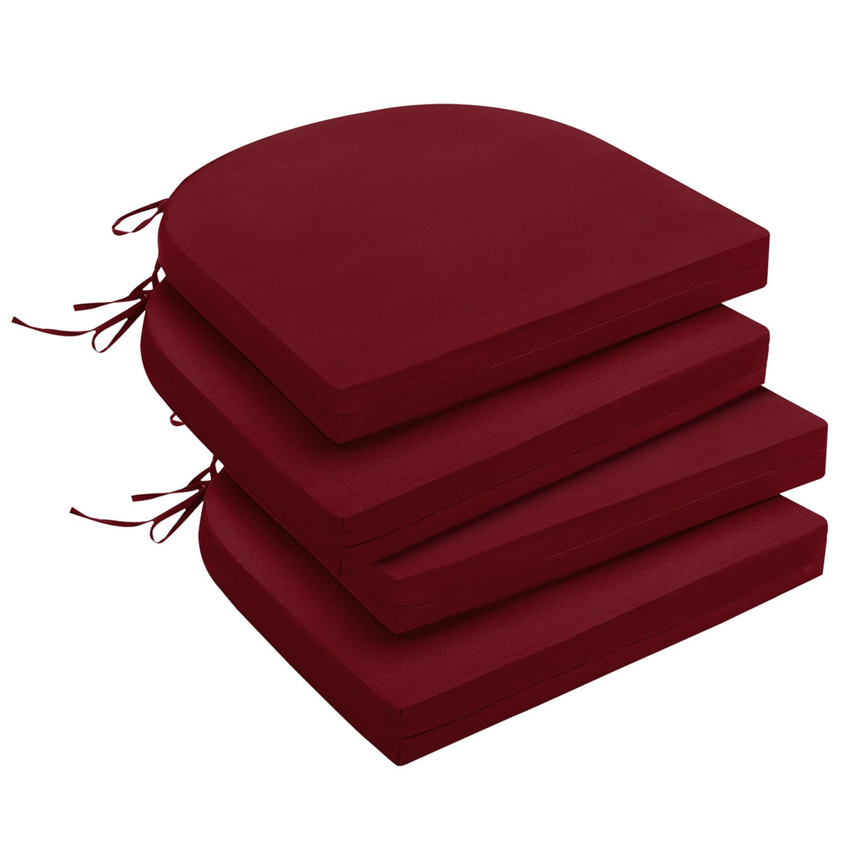 downluxe front packaging showing four burgundy cushions and convenience
