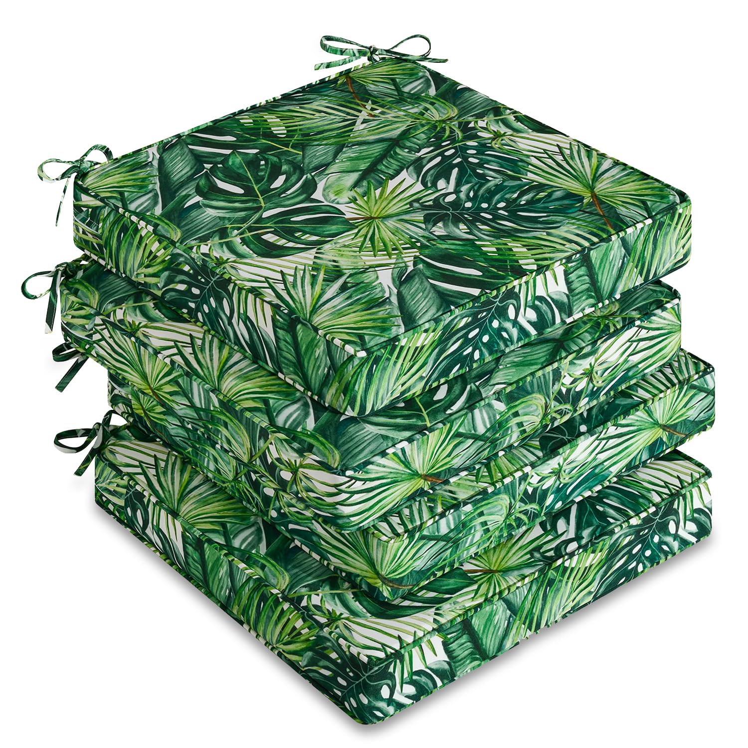 downluxe front packaging of four cushions showing neat box and benefit of protected delivery