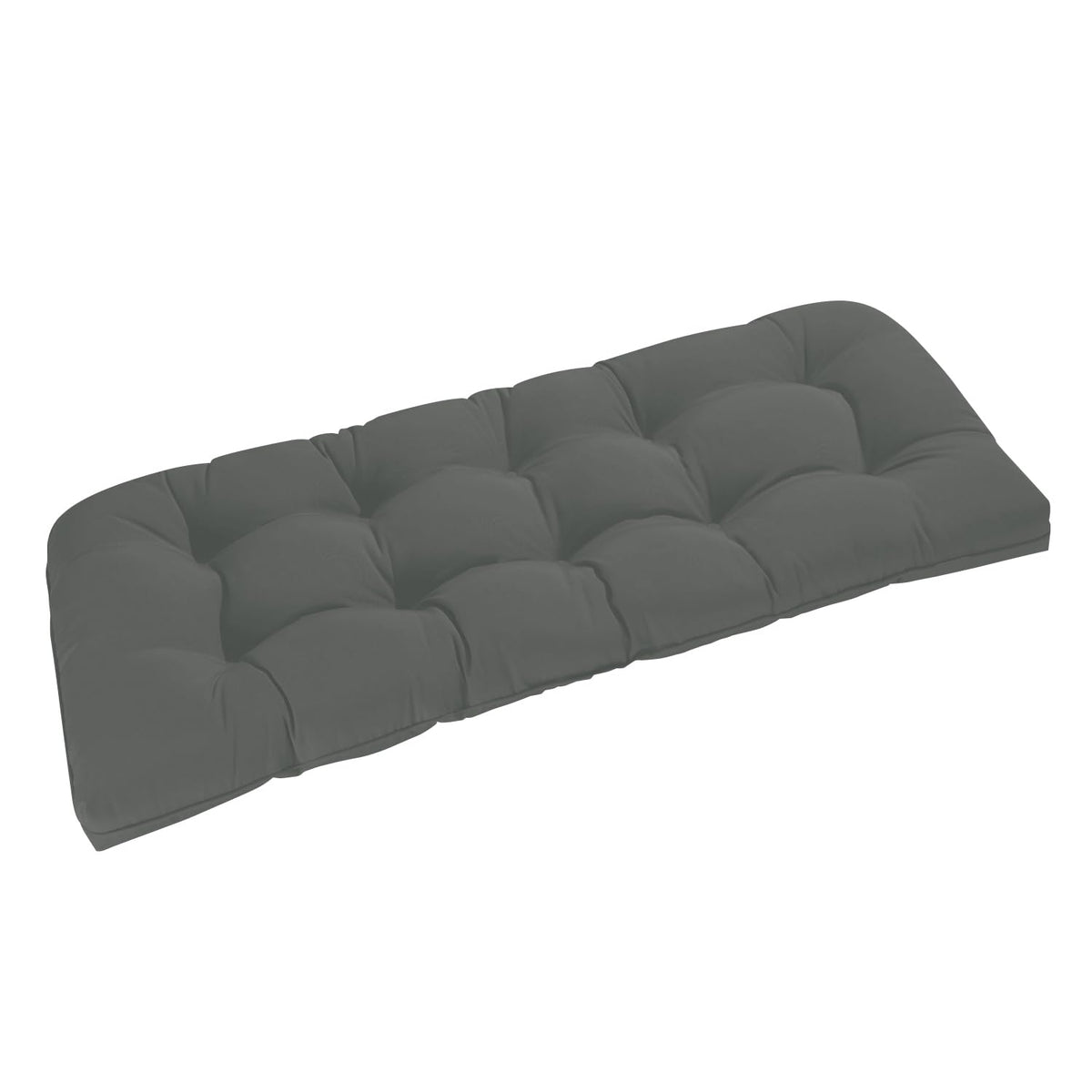 downluxe front view bench cushion shows tailored fit and finished edges for curb appeal