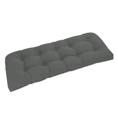downluxe front view bench cushion shows tailored fit and finished edges for curb appeal
