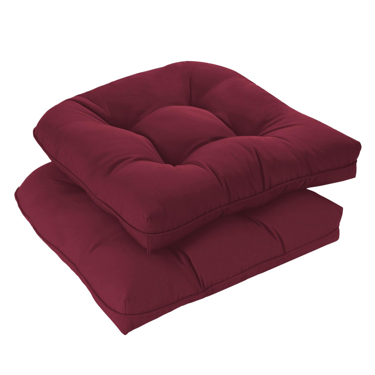 downluxe front view burgundy cushions showing color and pair benefit comfort