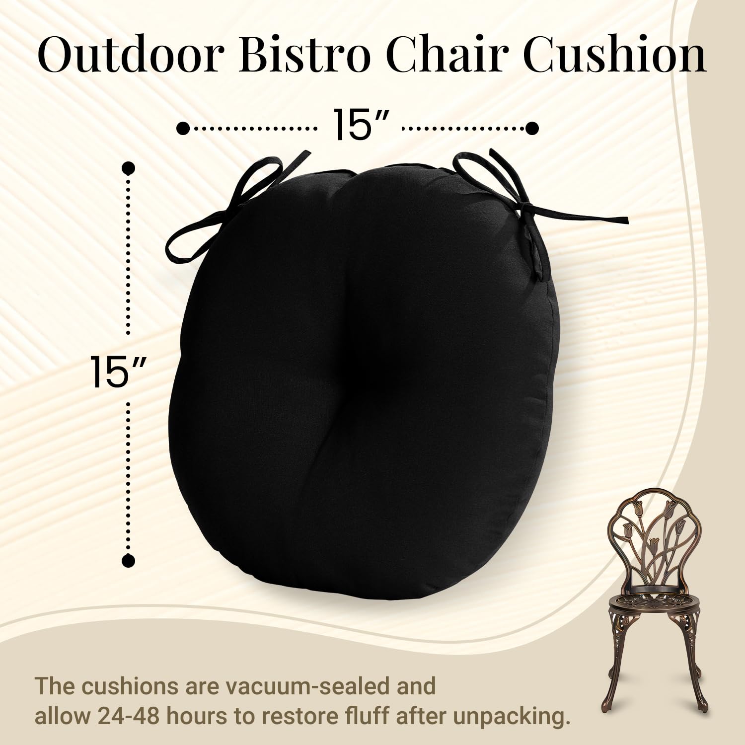 downluxe cushion in use on patio chair adding comfort to outdoor seating