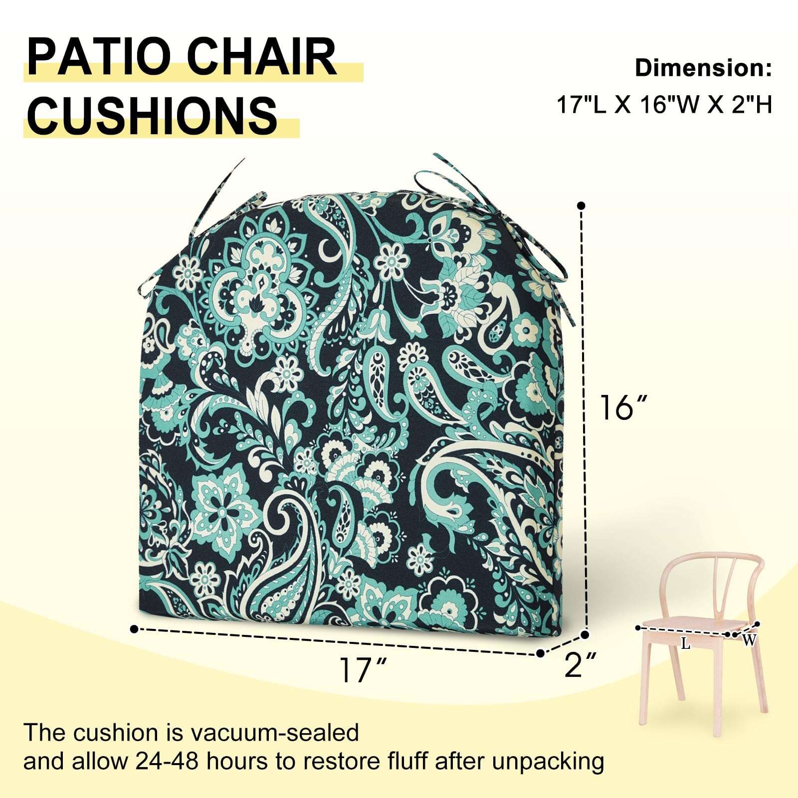 downluxe cushions in use at a patio dining table improving comfort