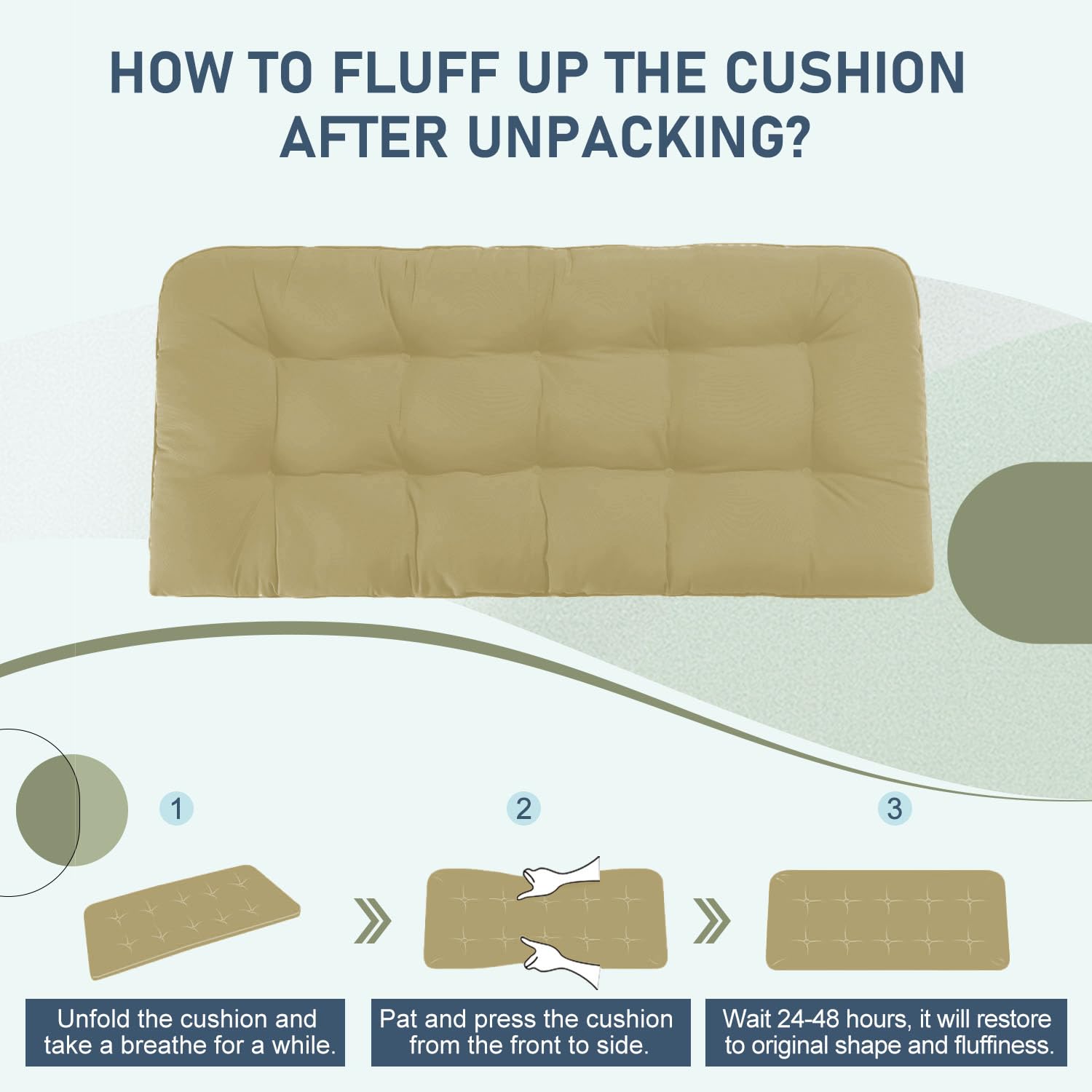 downluxe care label and fill composition showing easy-care instructions