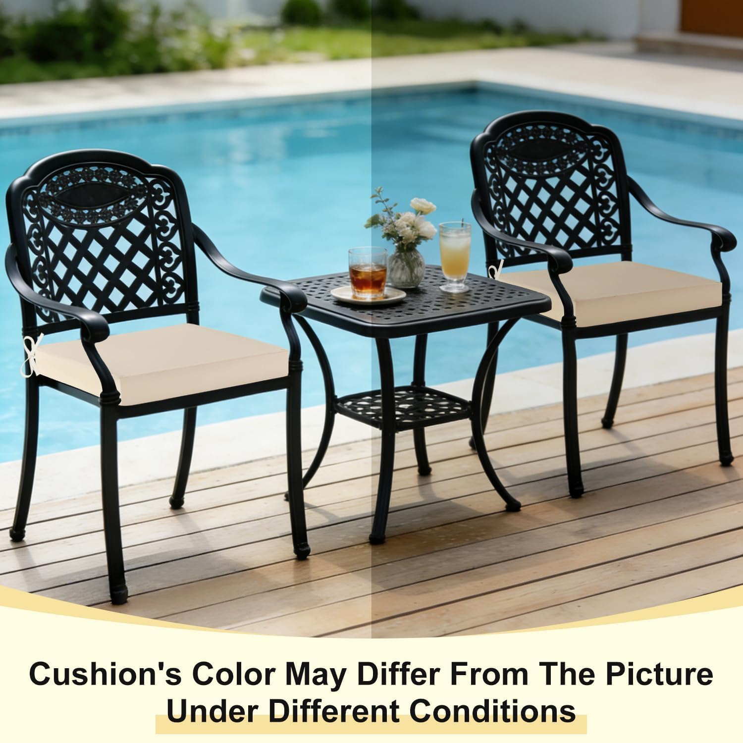 downluxe lifestyle patio dining setup illustrating weather-ready seating comfort