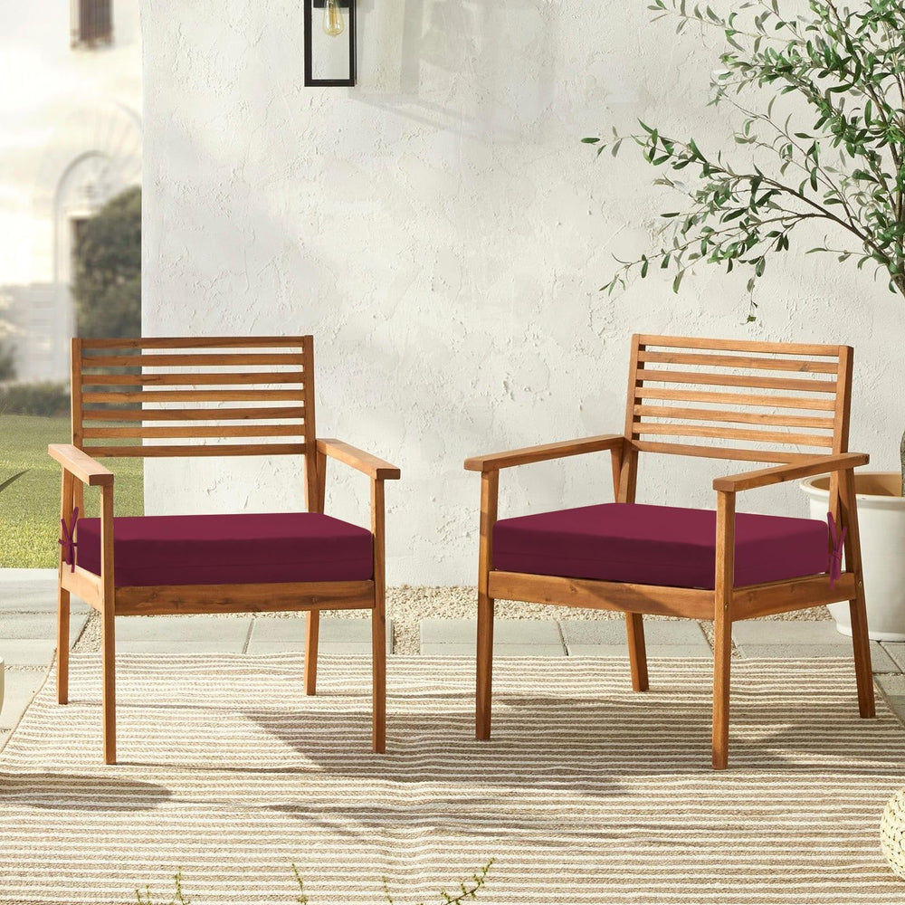 downluxe cushions on patio at dusk showing stylish outdoor comfort