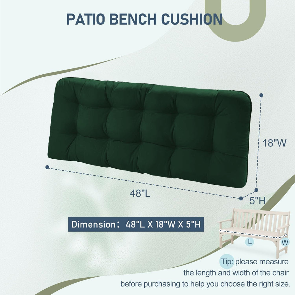 downluxe cushion next to ruler showing accurate 48 by 18 inch dimensions