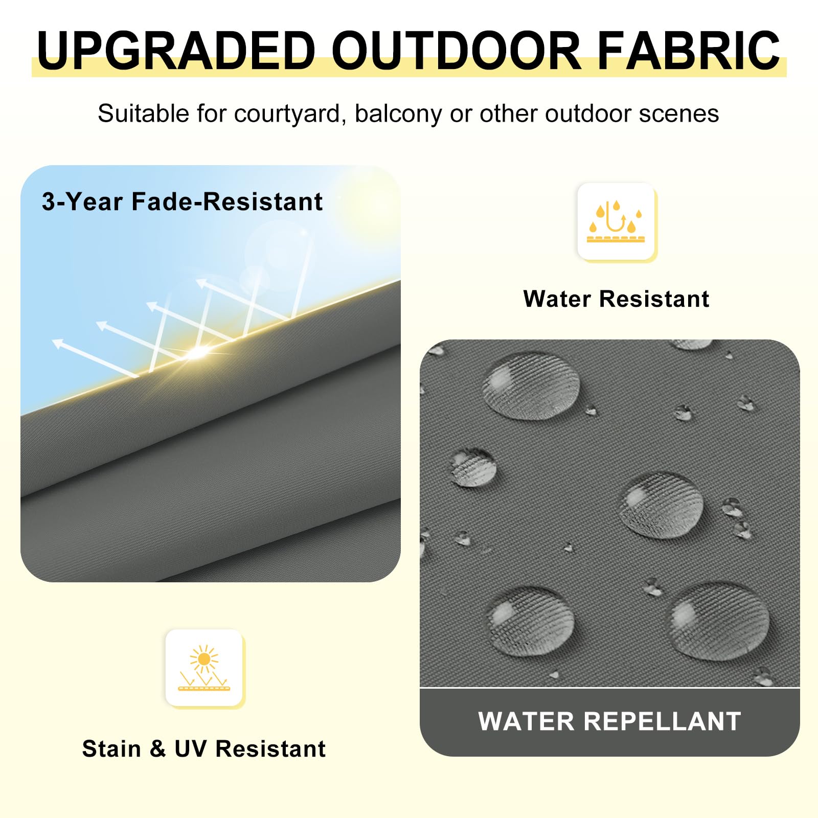 downluxe side profile highlighting 2-inch foam thickness for comfortable support