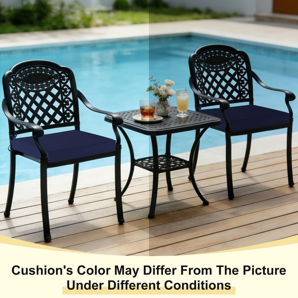 downluxe cushion next to ruler showing 18x18x2 inches size for correct fit