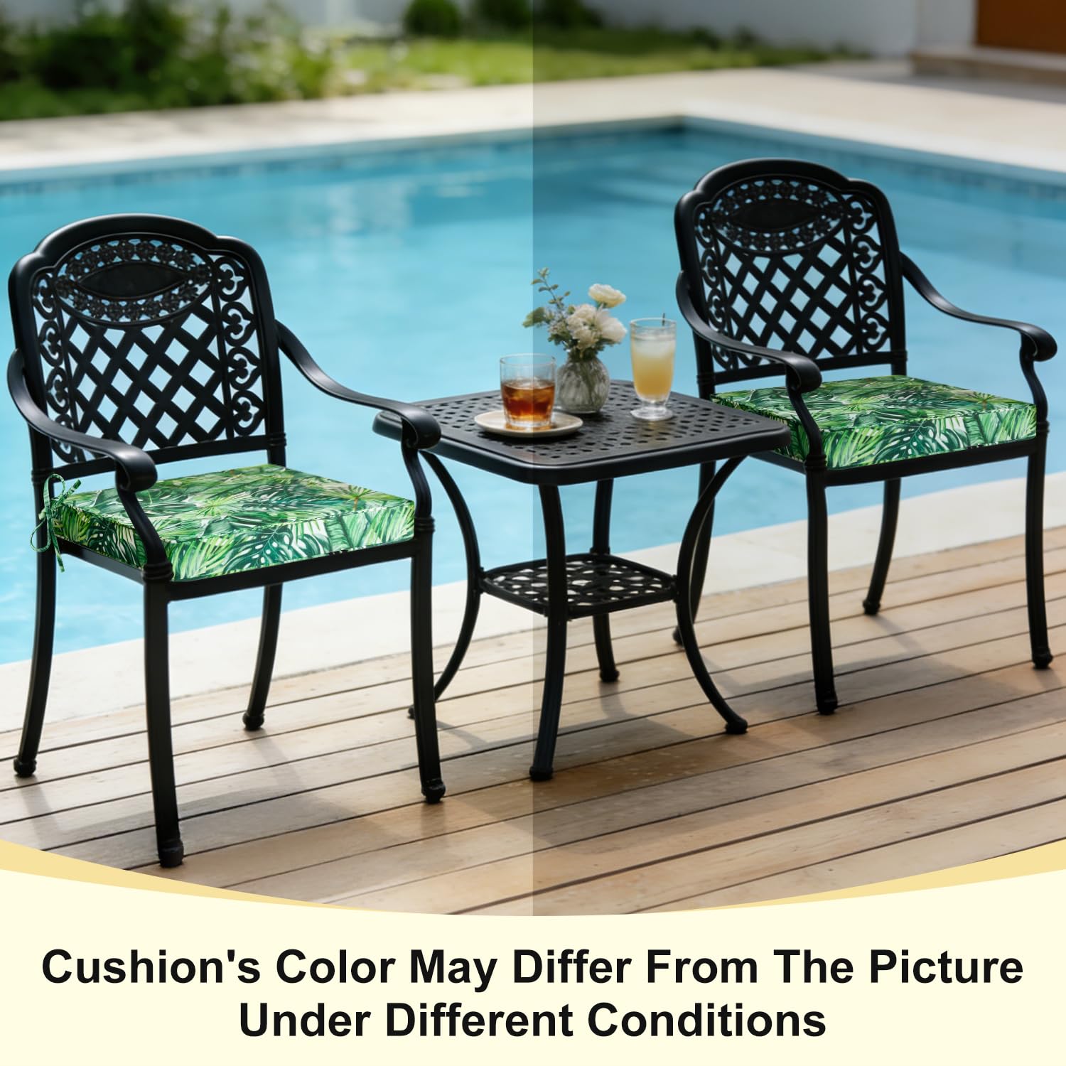 downluxe cushion on chair showing 19x19 size for proper fit