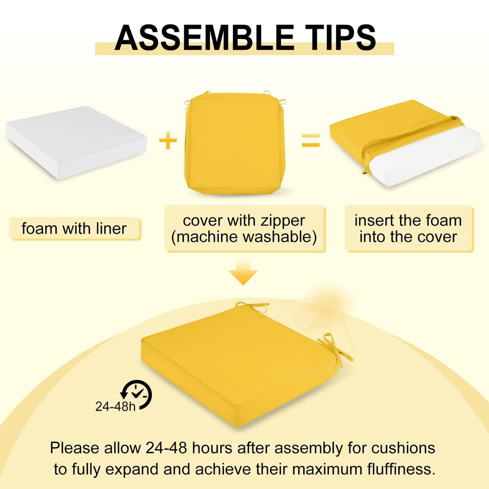 downluxe cushion beside a ruler showing 19x19x3 size for correct fit benefit