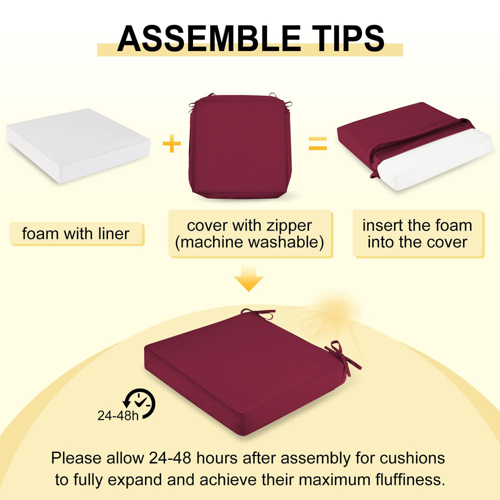 downluxe stacked four cushions illustrating compact storage convenience