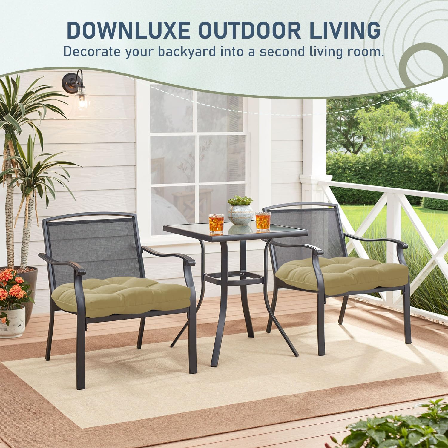 downluxe vacuum-packed cushion before expansion showing compact shipping