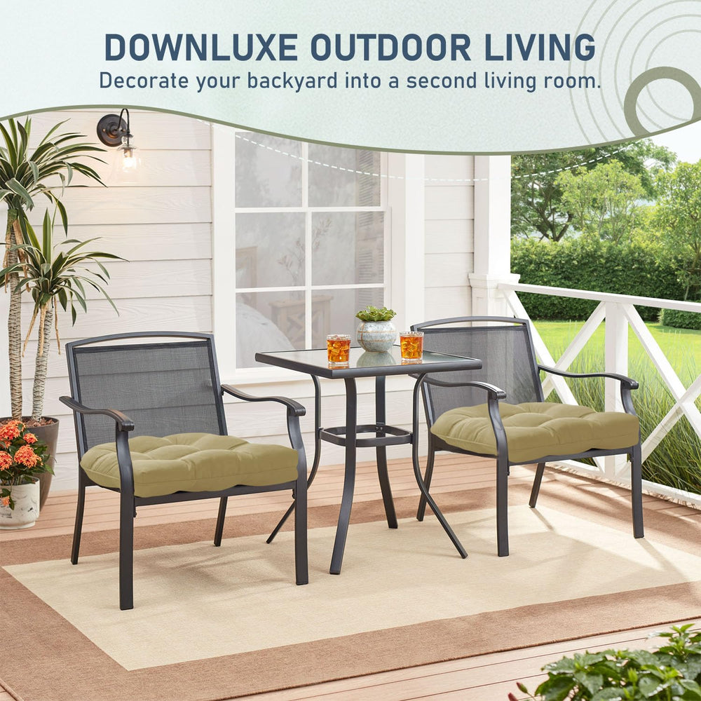 downluxe vacuum-packed cushion before expansion showing compact shipping