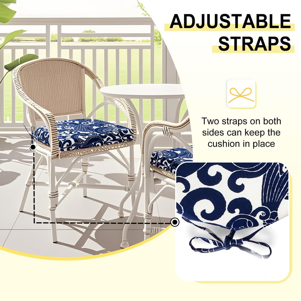 downluxe adjustable straps closeup, preventing cushion slippage on chairs