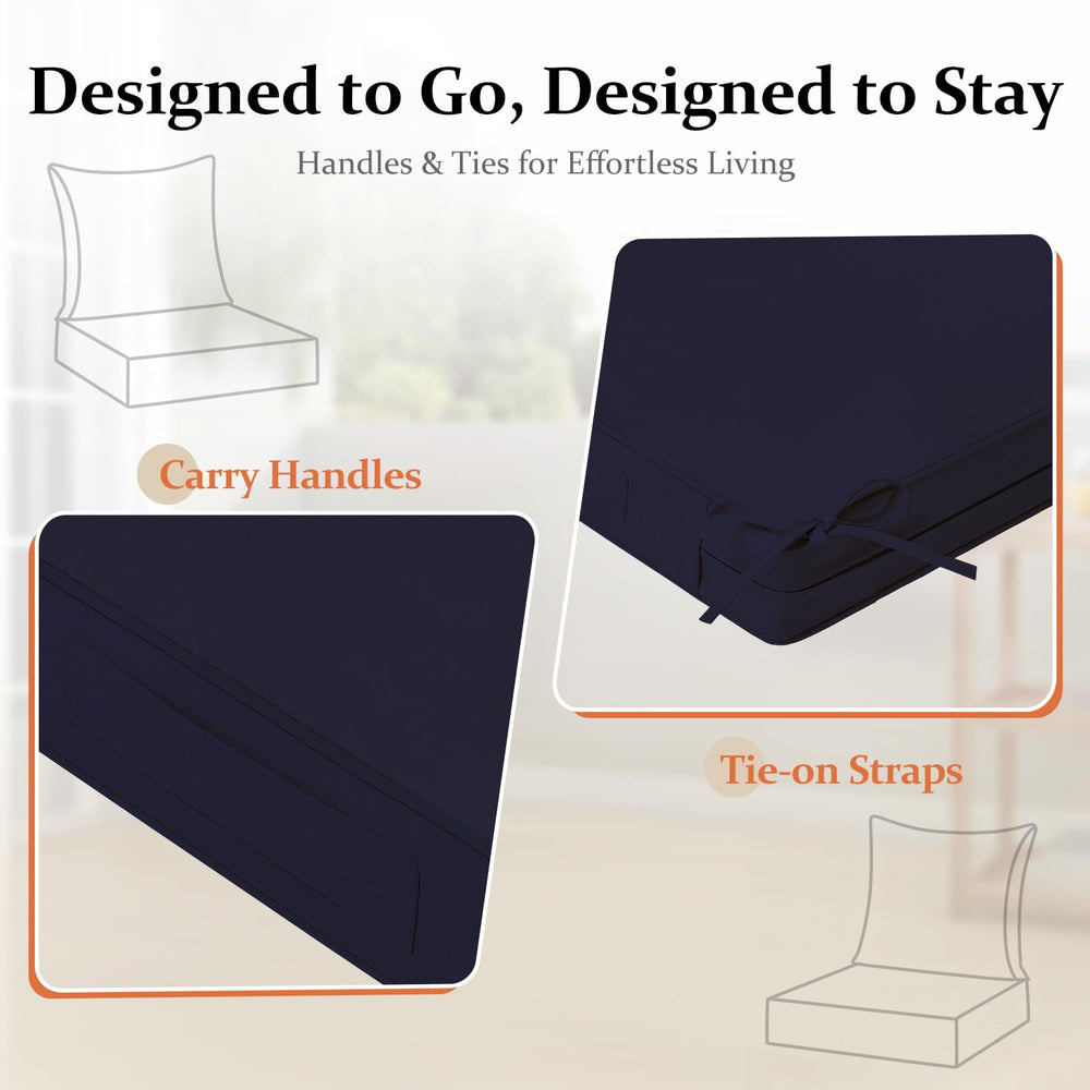 downluxe tied to patio chair demonstrating secure anchor and anti-slip benefit